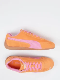 Damen Puma – Sneaker aus Veloursleder Pink
