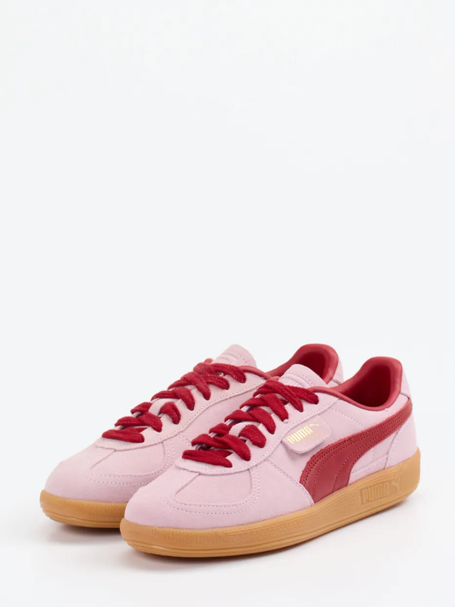 Damen Puma – Sneaker aus Veloursleder in Rosé