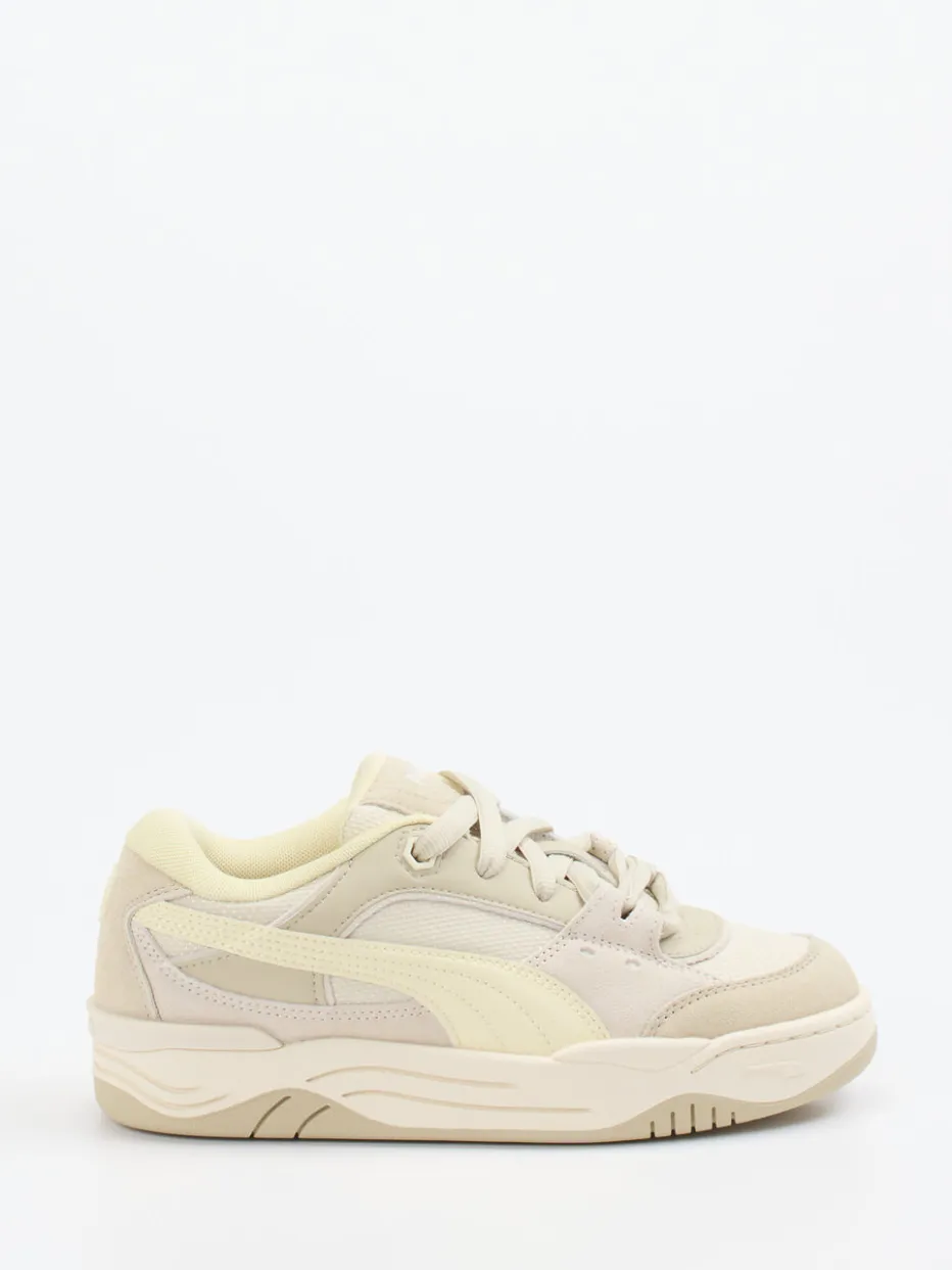 Damen Puma – Sneaker aus Veloursleder Beige