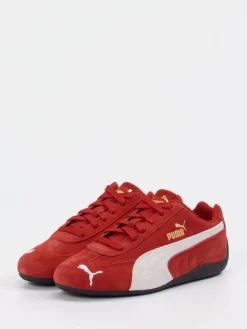 Damen Puma – Sneaker aus Veloursleder in Ziegel