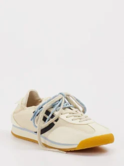 Damen Puraai – Sneaker aus Velour und Textil creme