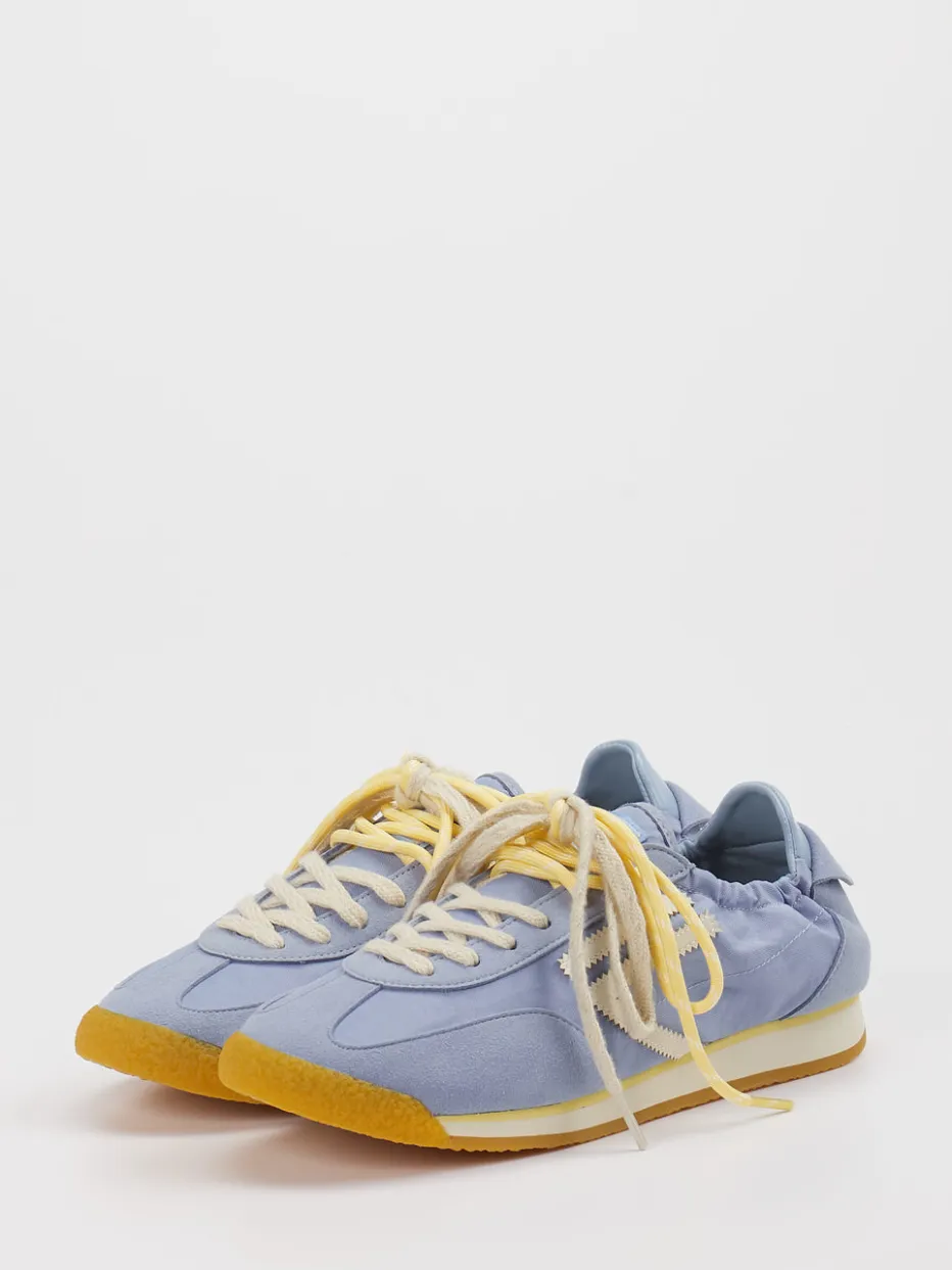 Damen Puraai – Sneaker aus Velour und Textil Hell