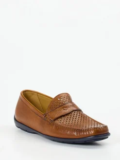 Herren Quarvif – Loafer aus Elchleder cognacfarben