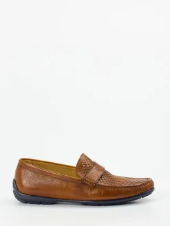 Herren Quarvif – Loafer aus Elchleder cognacfarben