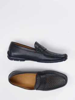 Herren Quarvif – Loafer aus geprägtem Leder in