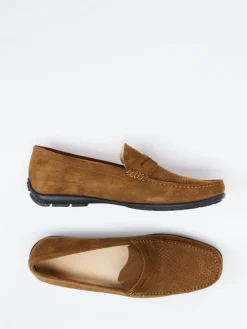 – Loafer aus Veloursleder Cognac*Quarvif Best
