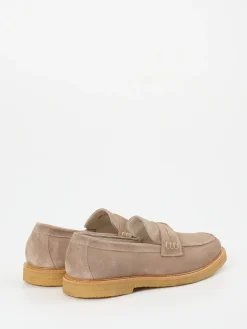 Herren Quarvif – Loafer aus Ziegenleder in Taupe