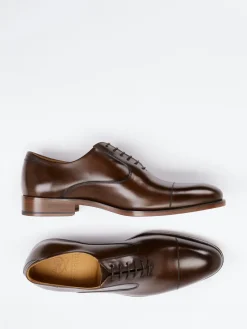 – Oxford-Schnürschuh aus Glattleder Dunkel*Quarvif Outlet