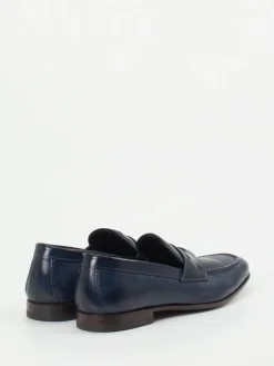 Herren Quarvif – Penny Loafer aus Pferdeleder Nacht