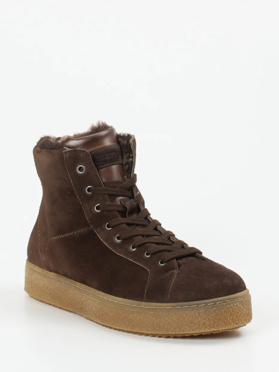 – Schnürboots aus Veloursleder dunkel*Quarvif Best