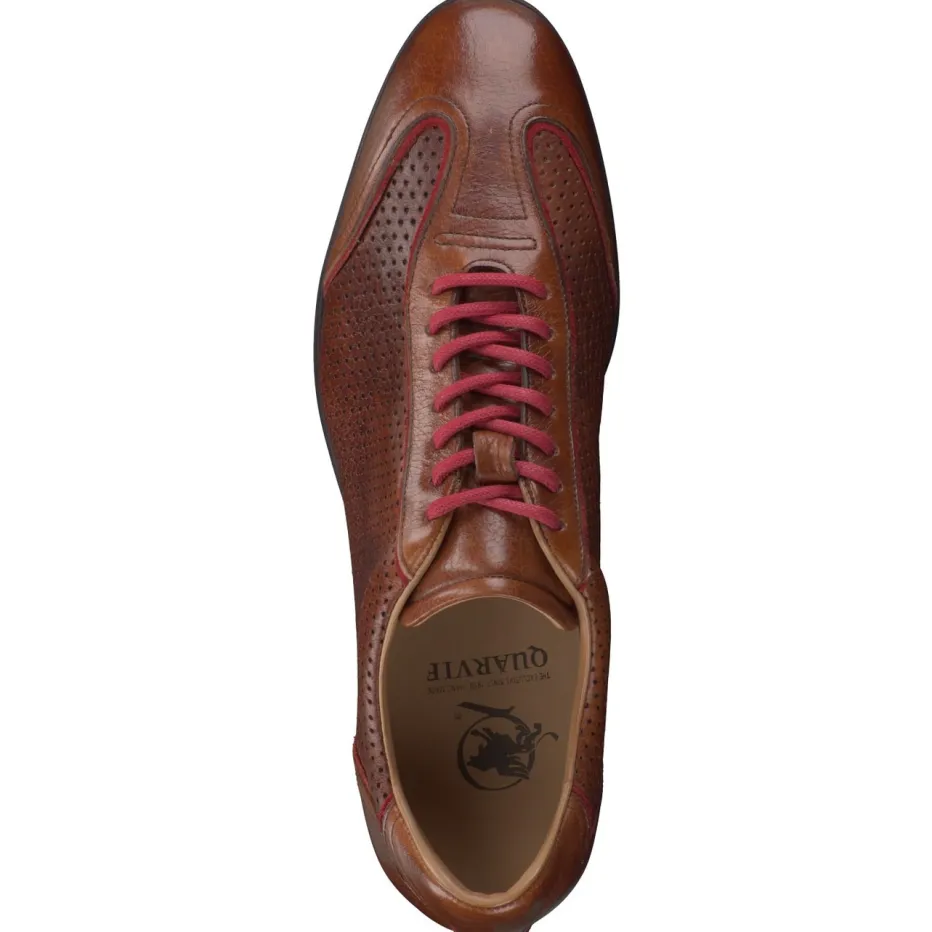 Herren Quarvif – Schnürschuh aus Hirschleder cognac