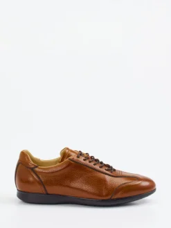 Herren Quarvif – Schnürschuh aus Hirschleder cognac