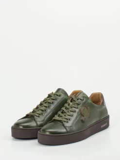 – Sneaker aus Kalbleder Oliv*Quarvif Outlet
