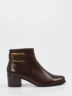 Damen Ralph Harrison – Ankle Boots aus Lammleder Dunkel