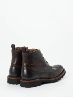 Ralph Harrison – Brogue-Boots aus Kalbleder dunkel*Ralph Harrison Edition