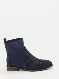 Damen Ralph Harrison – Chelsea Boots aus Veloursleder Dunkel