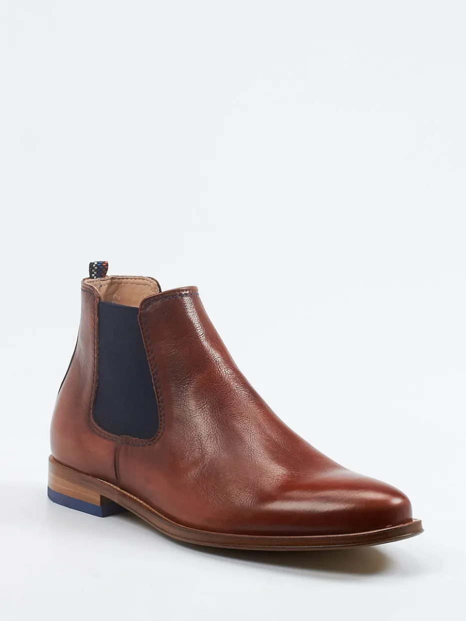 – Chelsea Boots aus Fettleder Cognac*Ralph Harrison Outlet
