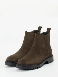 – Chelsea Boots aus Veloursleder olivbraun*Ralph Harrison Clearance