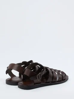 Herren Ralph Harrison – Fischersandale aus Kalbleder Dunkel