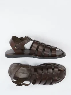 Herren Ralph Harrison – Fischersandale aus Kalbleder Dunkel