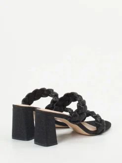 Damen Ralph Harrison – High Heel Mules aus Textil in