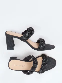 Damen Ralph Harrison – High Heel Mules aus Textil in