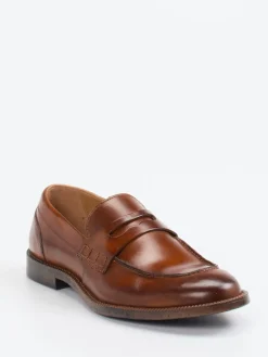 – Loafer aus Glattleder cognac*Ralph Harrison Outlet