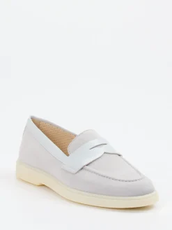 – Loafer aus Veloursleder Hellgrau*Ralph Harrison Best