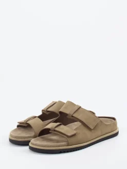 – Pantolette aus Veloursleder Sandbeige*Ralph Harrison