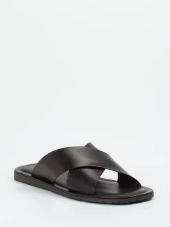 Herren Ralph Harrison – Pantolette aus Kalbleder tiefschwarz