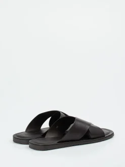 Herren Ralph Harrison – Pantolette aus Kalbleder tiefschwarz