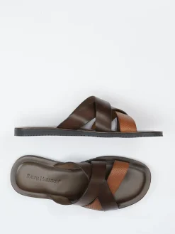 Herren Ralph Harrison – Pantolette aus Kalbleder Dunkel