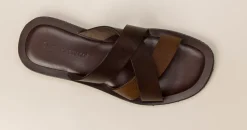 Herren Ralph Harrison – Pantolette aus Kalbleder Dunkel