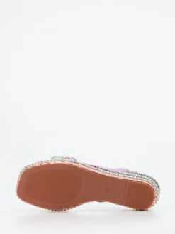 – Plateau-Sandale aus Veloursleder Flieder*Ralph Harrison Hot