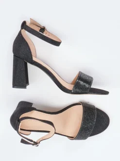 Damen Ralph Harrison – Sandale aus Metallicleder