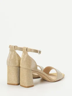 – Sandaletten aus Metallicleder farben*Ralph Harrison