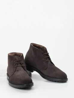 – Schnürboots aus Veloursleder dunkel*Ralph Harrison Hot