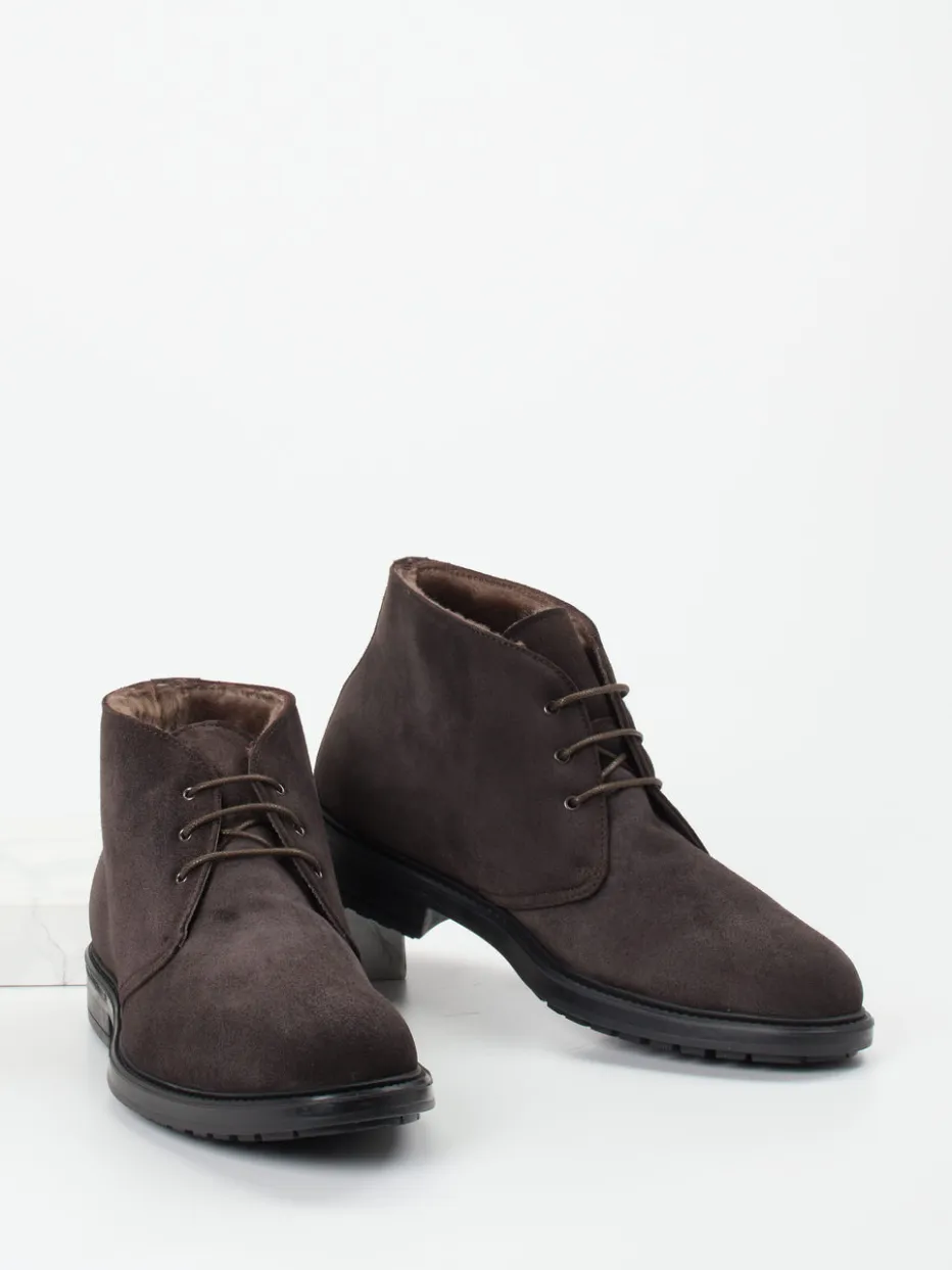 – Schnürboots aus Veloursleder dunkel*Ralph Harrison Hot