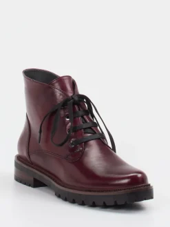 – Schnürstiefeletten aus Lammleder Bordeaux*Ralph Harrison Discount