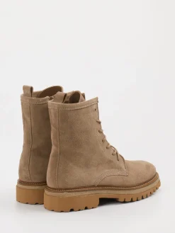 Damen Ralph Harrison – Schnürstiefelette aus Veloursleder Sand