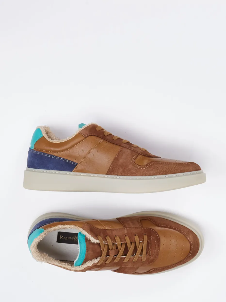 Herren Ralph Harrison – Sneaker aus Kalbleder im Materialmix