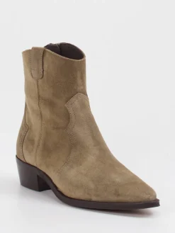 – Stiefeletten aus Veloursleder sandbeige*Ralph Harrison New