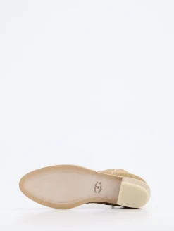 – Stiefelette aus Veloursleder sandfarben*Ralph Harrison