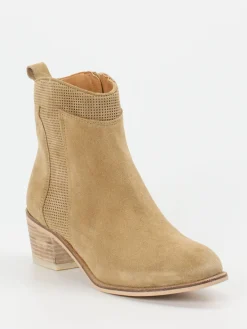 – Stiefeletten aus Veloursleder sandbeige*Ralph Harrison Outlet