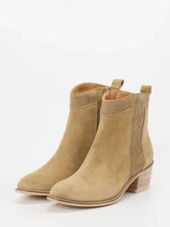 – Stiefeletten aus Veloursleder sandbeige*Ralph Harrison Outlet