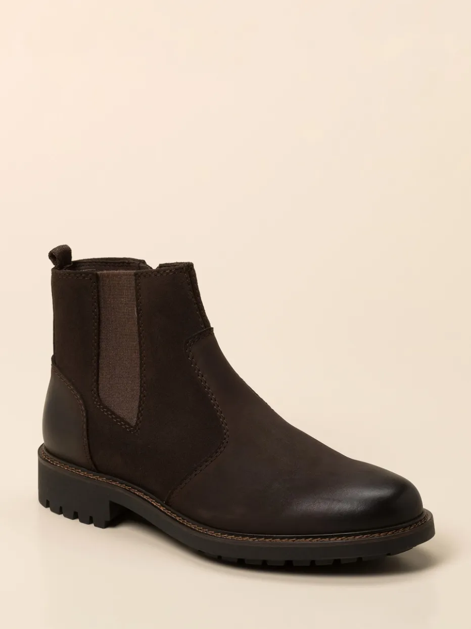 Herren Ralph Harrison – Stiefelette aus Nubukleder Dunkel