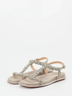 Damen Ralph Harrison – Zehentrenner-Sandalette aus Veloursleder