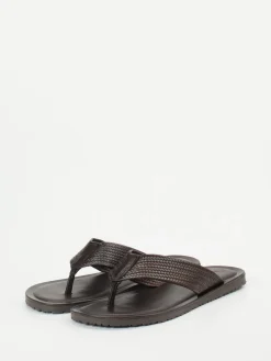 – Zehentrenner aus Kalbleder dunkel*Ralph Harrison Clearance