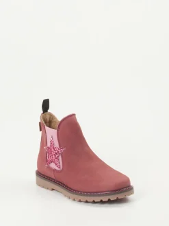 Kinder Ralph Harrison Classic – Chelsea Boots aus Nubukleder Altrosa