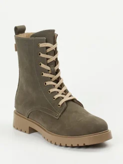 – Combat Boots aus Nubukleder oliv*Ralph Harrison Classic Sale